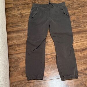 James Perse Cotton Terry Flight Pant-Dark Olive Pigment- Size 2